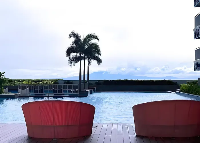 Apartment Luxurious Modern 2 Bedrooms Facing Bay Sunset, Airports, Okada, Solaire, Moa With Free Parking *