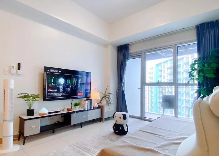Luxurious Modern 2 Bedrooms Facing Bay Sunset, Airports, Okada, Solaire, Moa With Free Parking *