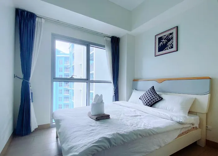 Apartment Luxurious Modern 2 Bedrooms Facing Bay Sunset, Airports, Okada, Solaire, Moa With Free Parking